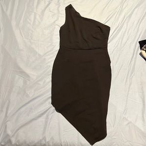 Black one strapped dress